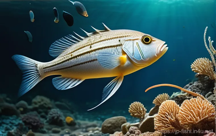 루어 액션별 차이점 - **Prompt: Dynamic Twitch and Jerk Lure Action**
    An underwater perspective showcasing the aggress...